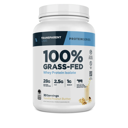 Transparent Labs 100% Grass Fed Whey Isolate (30 Ser)