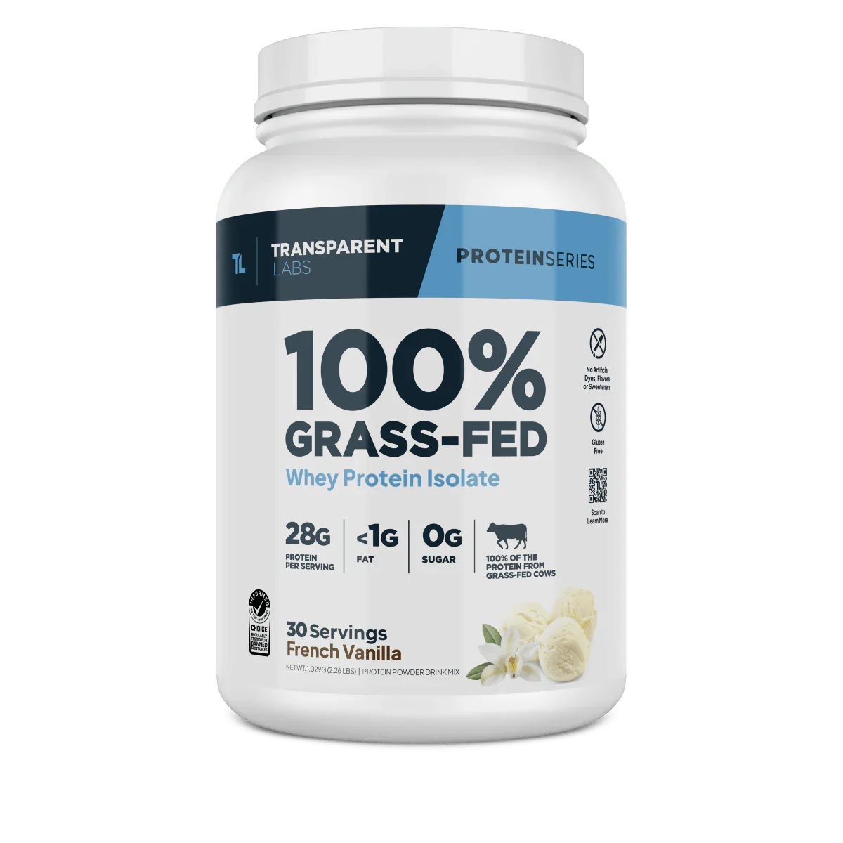 Transparent Labs 100% Grass Fed Whey Isolate (30 Ser)