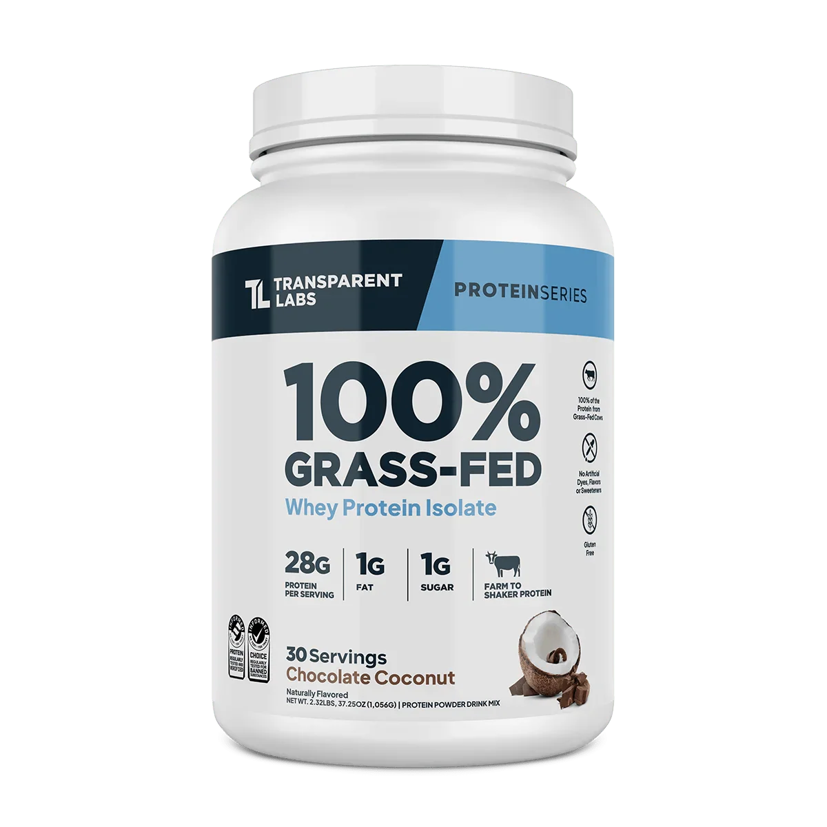 Transparent Labs 100% Grass Fed Whey Isolate (30 Ser)