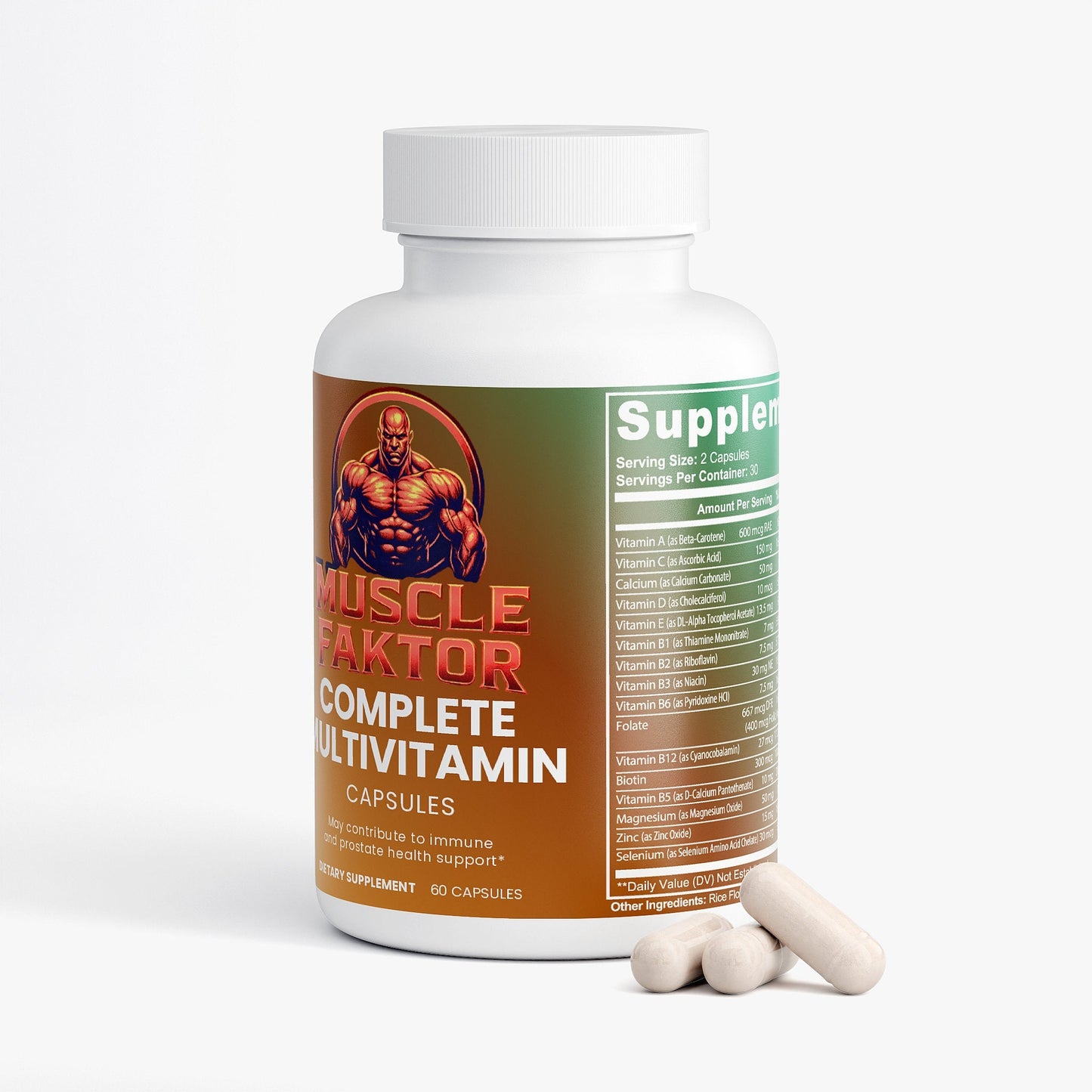 Muscle Faktor Complete Daily Multivitamin with Antioxidant Blend