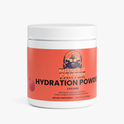 Muscle Faktor Lychee Electrolyte Hydration Powder — Sugar-Free