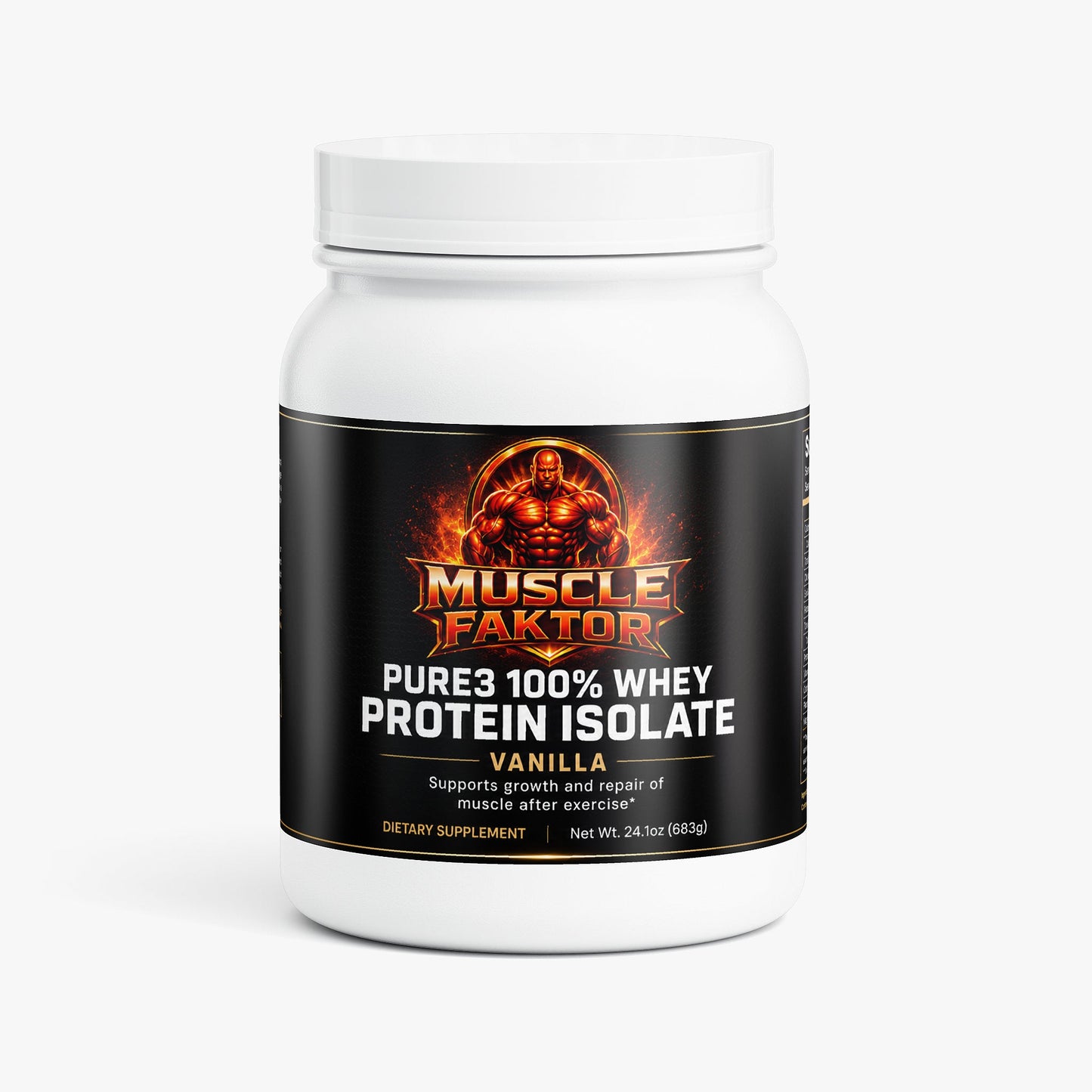 Pure3 100% Whey Protein Isolate (Vanilla)