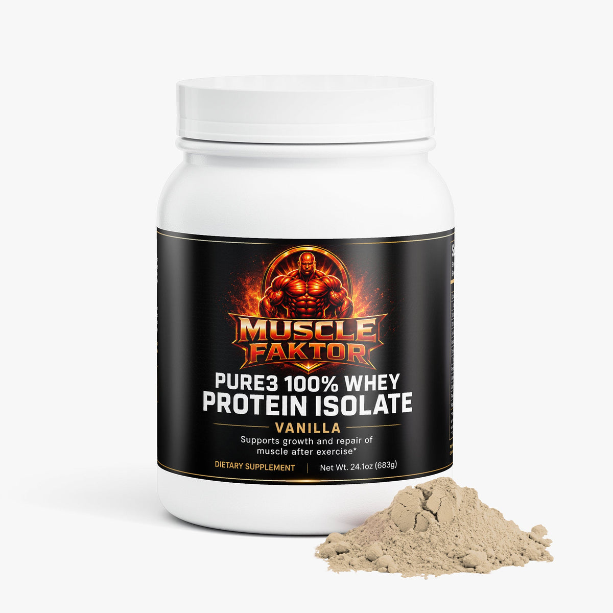 Pure3 100% Whey Protein Isolate (Vanilla)