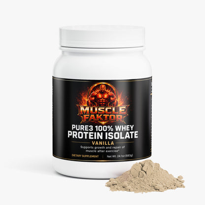 Pure3 100% Whey Protein Isolate (Vanilla)