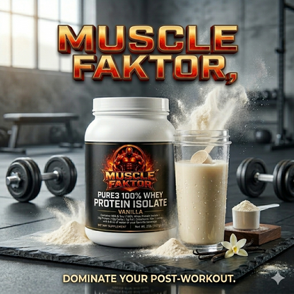 Pure3 100% Whey Protein Isolate (Vanilla)