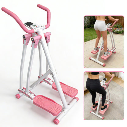 Air Walk Elliptical Machine - Foldable Cardio Cross Trainer Glider for Full-Body Low-Impact Exercise with LCD Display Ideal for Home Gym - Image 12