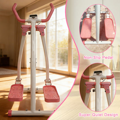 Air Walk Elliptical Machine - Foldable Cardio Cross Trainer Glider for Full-Body Low-Impact Exercise with LCD Display Ideal for Home Gym - Image 8