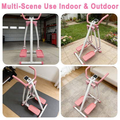 Air Walk Elliptical Machine - Foldable Cardio Cross Trainer Glider for Full-Body Low-Impact Exercise with LCD Display Ideal for Home Gym - Image 5