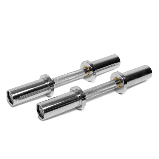 Loadable Dumbbell Bars Pair, 16.5" Steel