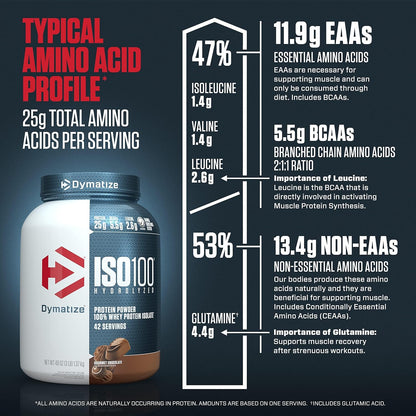 Dymatize ISO 100 Hydrolyzed Protein – 3 lbs