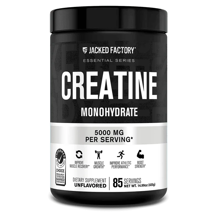 Jacked Factory Creatine Monohydrate Powder | 5g Micronized Creatine