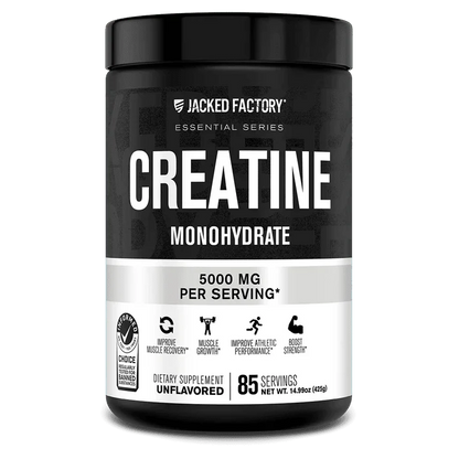 Jacked Factory Creatine Monohydrate Powder | 5g Micronized Creatine